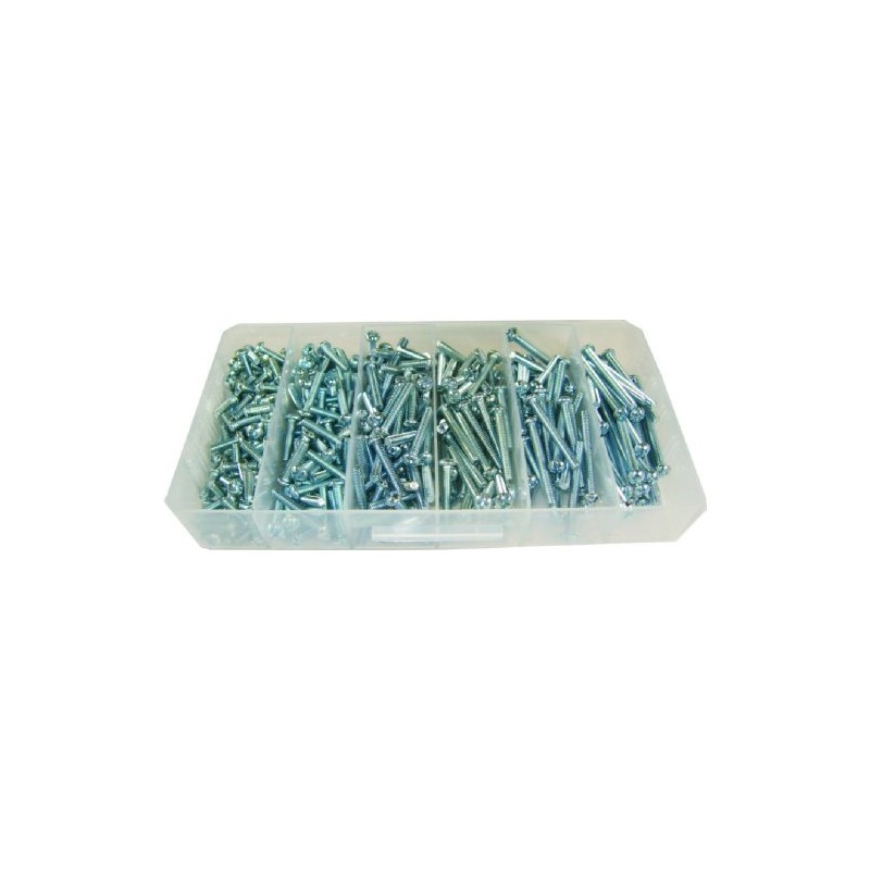 L.H. Dottie 632PS Machine Screw Kit, Round Head, 6-32 TPI
