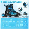 Rotayi Girls Inline Skates Ages 5-8 8-12, Adjustable Light Up