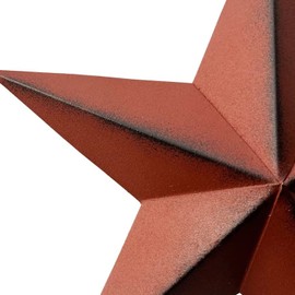 Metal Patrotic OLD Glory American Flag Barn Star July of 4th Decoration (12"-Burgundy)