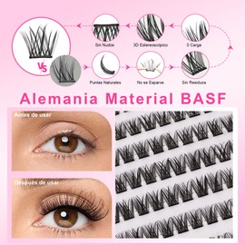 SMICERE 88 Piezas Set de Pinzas Para Pestañas Postizas Autoadhesivas,Las Pestañas Postizas Adhesivas no Requieren Pegamento ni Desmaquillante,Solo Hay que Presionarlas, es Sencillo y Rápido, en un Solo Paso,Tiras Adhesivas Invisibles Reutilizables Extens