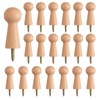 MOROBOR 20pcs Wooden Hooks Shaker Pegs, Towel Hook, Shelf Clip,