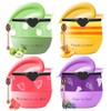 4PCS Bee Lip Balm Honey Pot Propolis Grape Apple Watermelon