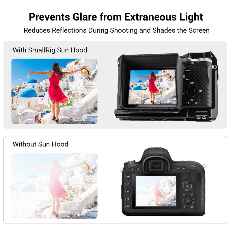 SmallRig Screen Hood Sun Hood Sunshade for Sony Alpha 7
