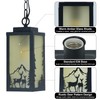 SendaLife Outdoor Pendant Lights for Porch, Deer Design Warm Amber