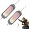 HKYLRAT 2 Trolling Flashers, Diving Board Salmon Fishing Dodger 4.5In,