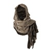 Wrap Dune Wasteland Hooded Shawl With Viking Brooch | Cowl