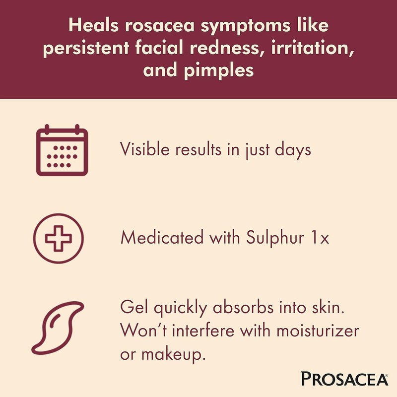 Prosacea - Heals Rosacea Symptoms of Redness, Pimples and Irritation