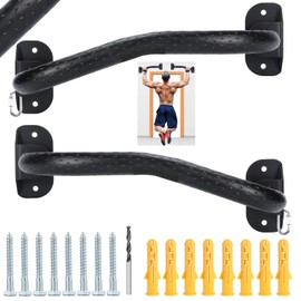 Dakzhou Wall Mounted Pull Up Bar Carbon Seel 800LB Adjustable Width Upper Body Fitness Bar Door Multi-Grip Portable Indoor Pull Up Bar For Doorway Home Gym Fitness Instructor