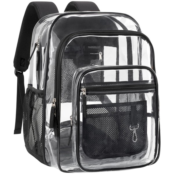 PACKISM Clear Backpack for School - 18 Inch Extra Large