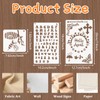 BATHRINS 96 Pcs Stencils Set for Painting Reusable Stencil Crafts