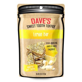 Small Batch Toffee, 1/4lb Pouch - Dave's Sweet Tooth - Award Winning Chocolate Almond Toffee Snack Candy & Sweets Recipe:_Lemon Bar 