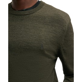 AllSaints Men's Mode Merino Crew Neck Sweater, Marley Green