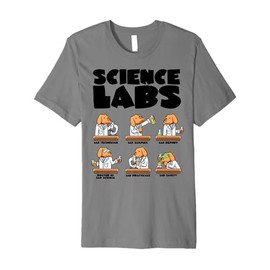 Labrador Retriever Science Labs Funny Dog Lover Teacher Gift Premium T-Shirt