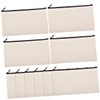 CORHAD 10pcs Sublimation Blank Makeup Bags Canvas Pencil Cases Zipper