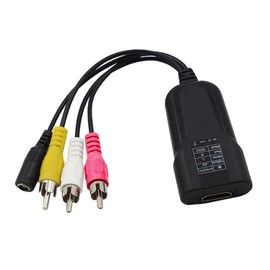 Operitacx Adapter Bildkonverter für Tv Videokameras Spielekonsolen Kompatibel mit Pal Ntsc Tragbar kein Erforderlich Schwarz