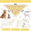 Easter Dog Bandana, 2 Pack Adjustable Holiday Party Pets Rabbit