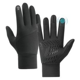 Mayoii Cycling Gloves,Women Men Gloves,Touchscreen Gloves Anti-slip Lightweight Gloves Liners for Cycling Biking Sporting Driving for Men Women (Black, L)