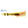 Universal GOLD 1/8 in Jack (F) to 1/4 in Plug