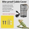 Reptile Heat Lamp Guard with Anti-Bite Brass Ceramic Emitter Basking