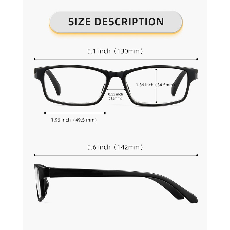 JOLISU Pack Reading Glasses for Women and Men, Lightweight Eyeglasses