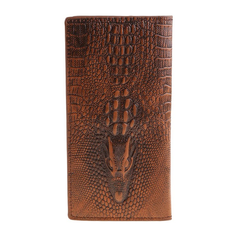 SUSHUN Men's 3D Alligator Wallet Bifold ID Card Holder Purse