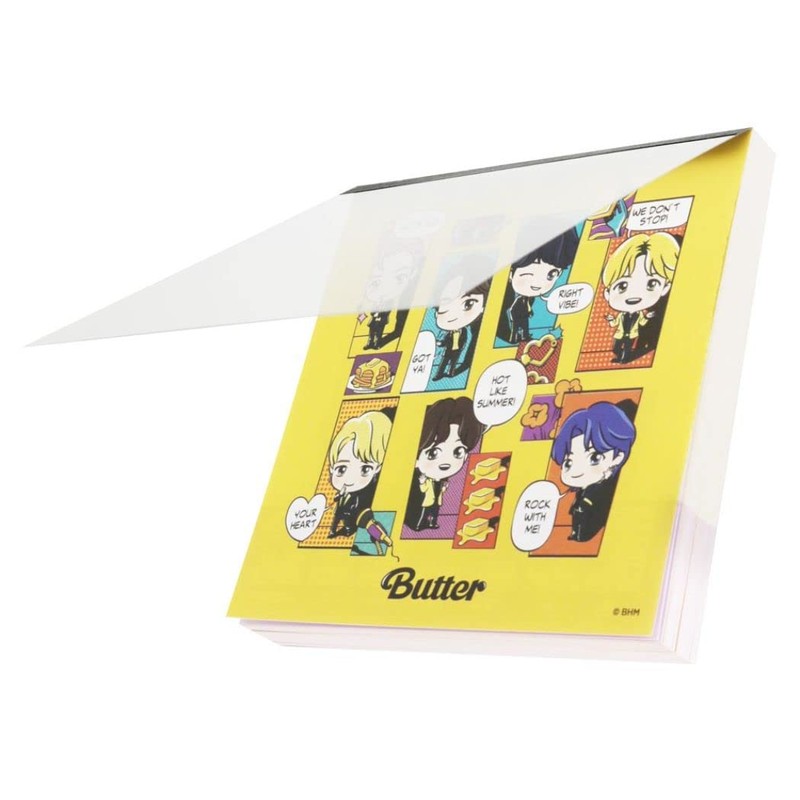 Sunstar Stationery TinyTAN Memo, Square, Yellow, S2837544