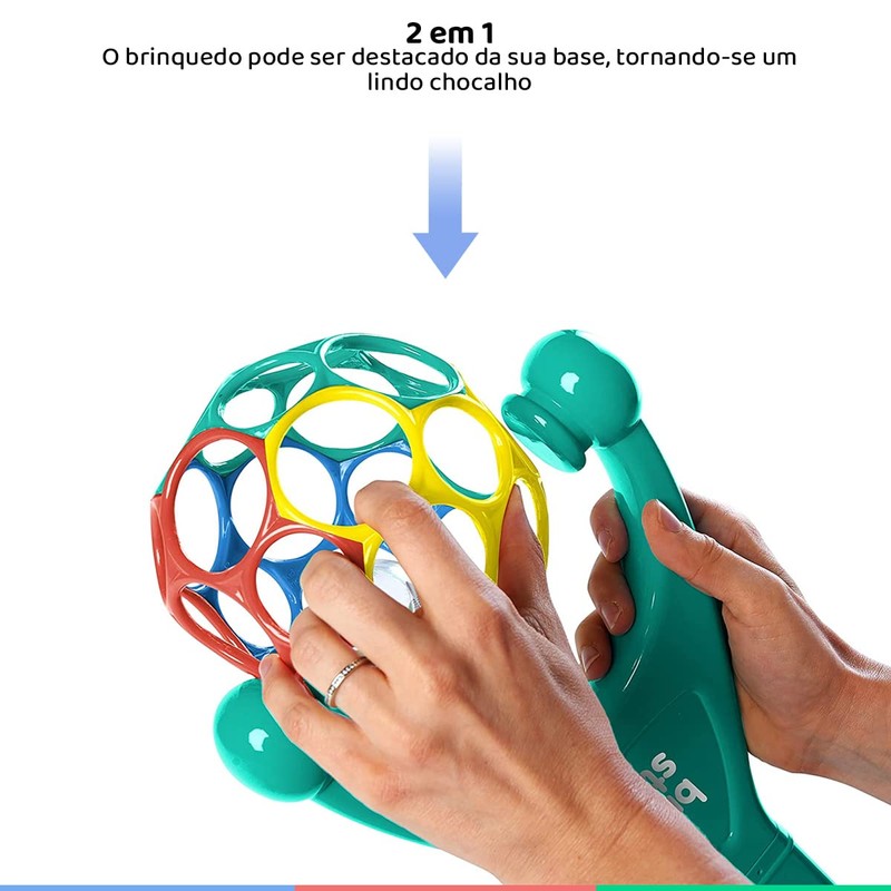 Bright Starts, 2 in 1 Ball Toy with Rattle