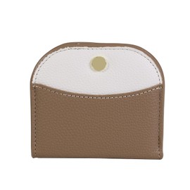 RNIEGA Women's Purse, Women's Small PU Leather, Purse Women's RFID Blocking, Purse with Zip and Multiple Card Slots, 75-Khaki