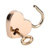 Hilitand 2 x Rose Gold Heart Shaped Padlock with Key