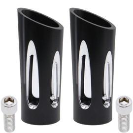 Motorcycle 2 Pcs Shifter Peg Shift Lever CNC Billet Foot Pegs Aftermarket Replacement Parts Fit for Harley Davidson Sportster Touring Softail Street Glide Road Dyna. (black-2)