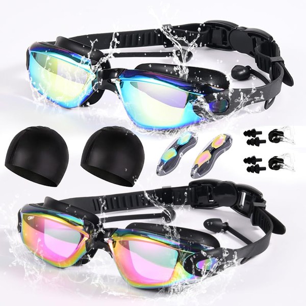 Juego de Gafas de Natación 8 en 1,Gafas de natación