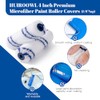 40 Pack 4 Inch Microfiber Paint Roller, Small Paint Roller