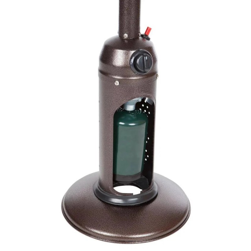 Fire Sense 10,000 BTU Tabletop Propane Patio Heater Hammered Bronze