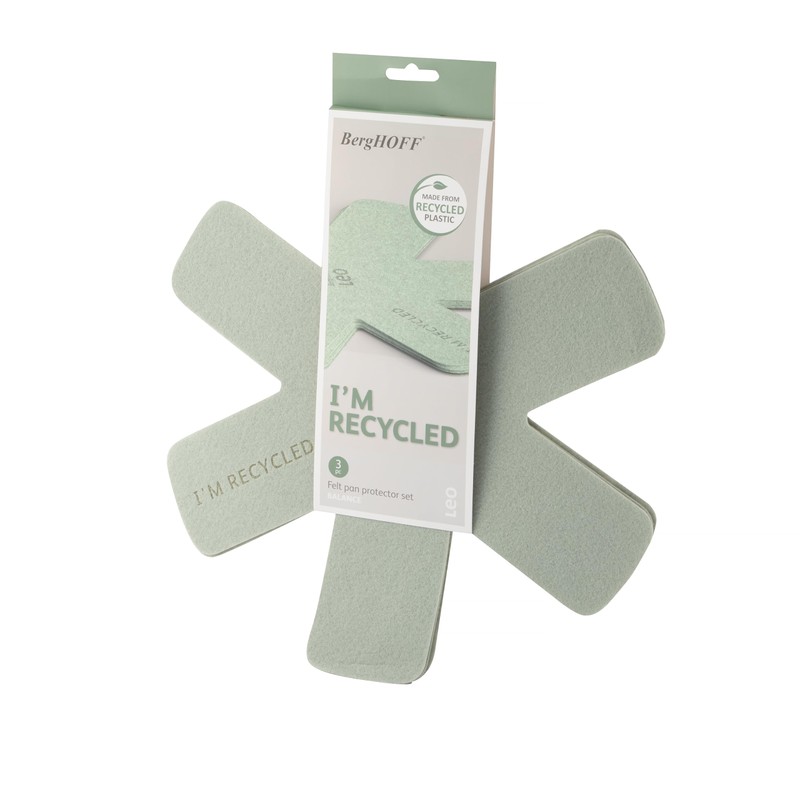 Berghoff Balance 3Pc Felt Pan Protector Set 15"x 15", Heat-Resistant