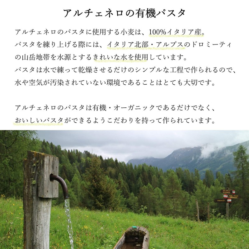 Alcenero(アルチェネロ) 有機スパゲッティ 500g