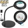 IVMAIE 10X Magnifying Glass with Light, Real Glass Lens, 5