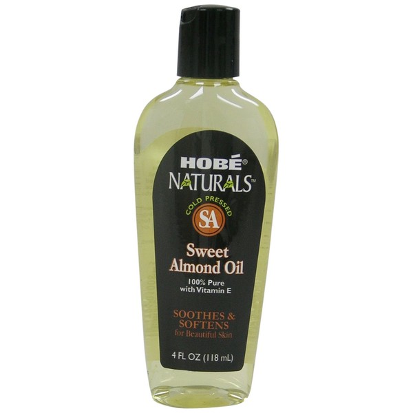 Hobe Naturals Sweet Almond Oil, 4-Fluid Ounce (Pack of 3)