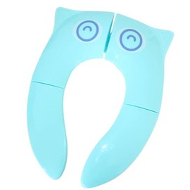 Foldable Toilet Seats in Vibrant Colors - Durable & Comfortable Design, Easy to Clean, Perfect for Small Bathrooms & Travel - 36 x 26 cm (Blue)