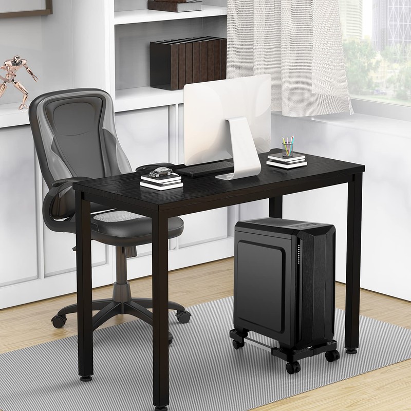 Hmseng Computer Tower Stand,Hmseng Adjustable Mobile CPU Stand with 4