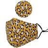 Washable Reusable 3 Layers Cotton Cloth - Yellow - Leopard