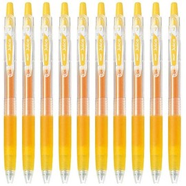 Pilot Juice 0.7mm Gel Ink Ballpoint Pen, Yellow Ink, Value Set of 10