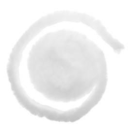 OSALADI Christmas White Faux Fur Ribbon Trim Soft Artificial Fur DIY Material for Tree Decoration Costumes and Accessories Creation