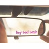 2x Car Rearview Mirror Decal, Car Mirror Stickers, Hey Bad