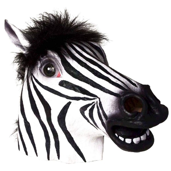 Ace Martial Arts Supply Zebra Mask : Latex Animal Mask