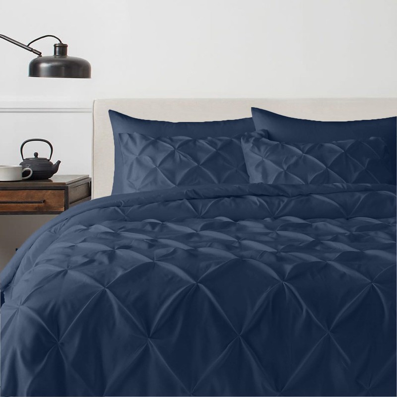 MH Home Pintuck Single Duvet Cover Set - 200 Thread