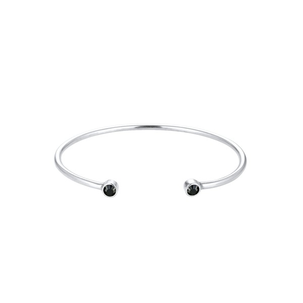 Elli Geo Minimal Women's Bracelet with Crystals in 925 Sterling