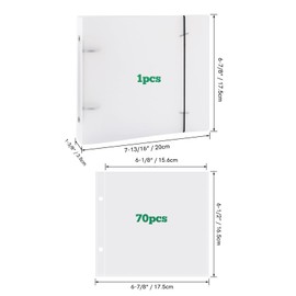 6"x6" Cookie Stencil Storage Binder Die Cut and Stamp Storage Folder Baking Stencil Organizer Scrapbooking Cutting Dies Stencil Storage Book Collections Case Organizer for Stencils Dies Stamps