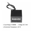 uxcell Electromagnetic Counter 6 Digits 0-999999 Counting Range Electronic Pulse