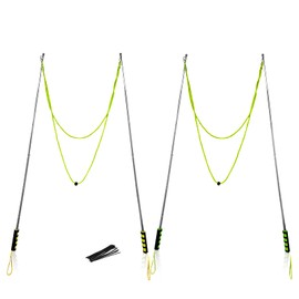 Giant Bubble Wands 2 Pack, Ubitree Stainless Steel Telescopic Design Bubble Blower Wands, Outdoor Giant Bubble Maker Toys for Boys Girls Adults Birthday Party Favors Lawn Park Beach Summer Fun