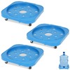 3 Pack 5 Gallon Bucket Dolly with 360° Swivel Casters,